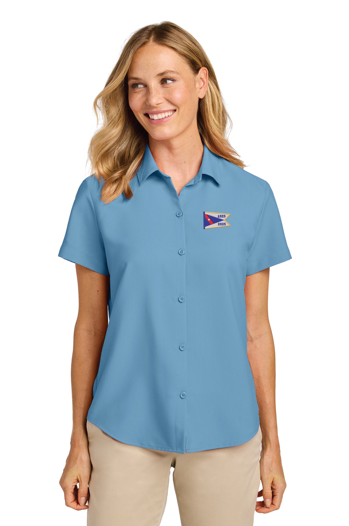 LW963 Port Authority® Women’s Short Sleeve UV Dockside Shirt